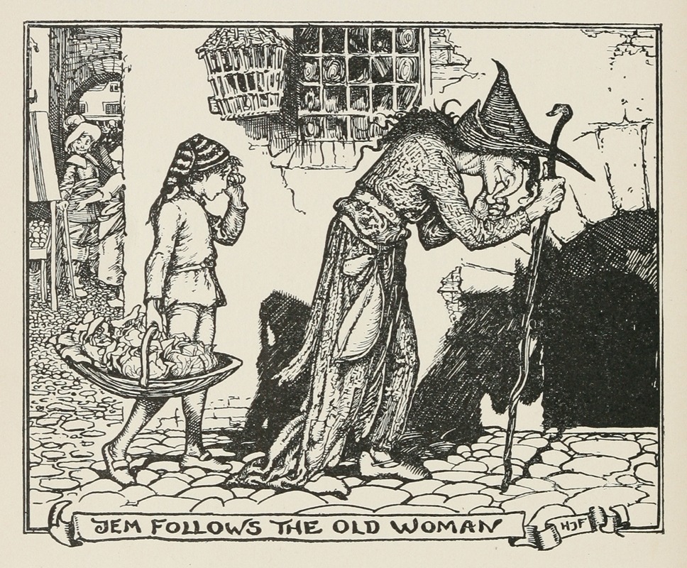 Henry Justice Ford - Jem follows the Old Woman