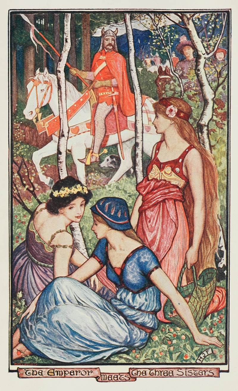 Henry Justice Ford - The Emperor meets the three Sisters
