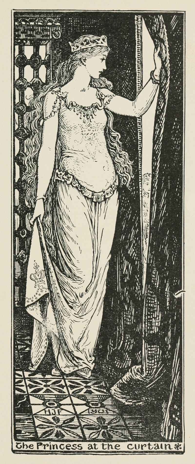 Henry Justice Ford - The Princess at the Curtain
