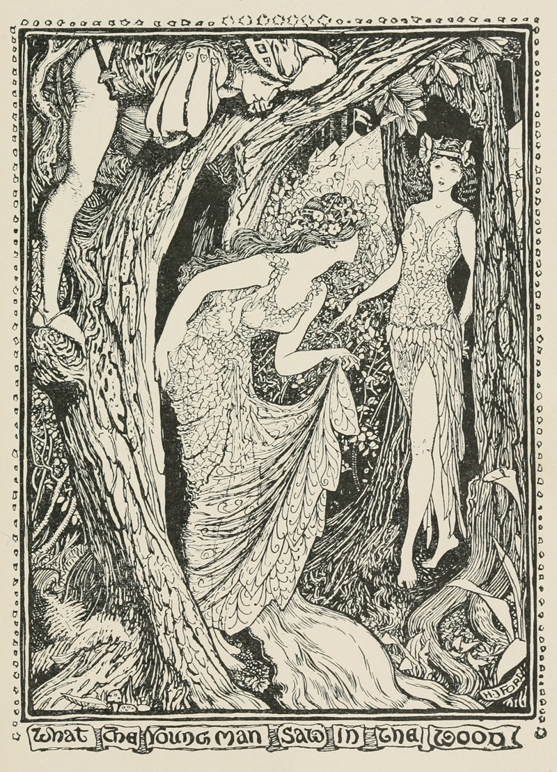 What the Young Man saw in the Wood by Henry Justice Ford - Artvee
