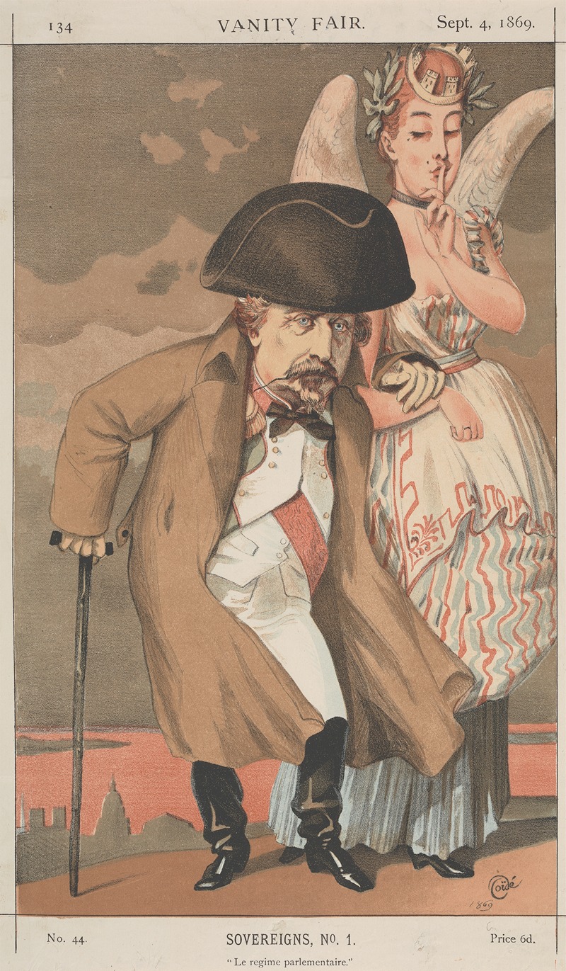 James Tissot - Sovereigns, (No. 1) ‘Le Regime Parlementaire’, (Napoleon III), from ‘Vanity Fair’