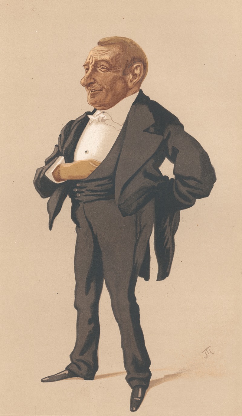 James Tissot - Vanity Fair – Businessmen and Empire Builders. ‘a retired Financiers’. Mr. Henry Louis Bischoffsheim. 4 March 1876