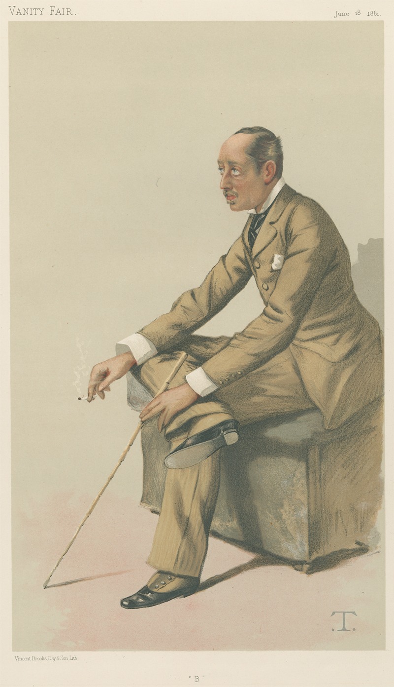 Théobald Chartran - Politicians – Vanity Fair – ‘B’. The Marquis of Blandford. June 18, 1881