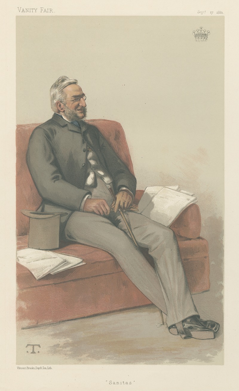 Théobald Chartran - Politicians – Vanity Fair – ‘Sanitas’. The Earl Fortescue. September 17, 1881