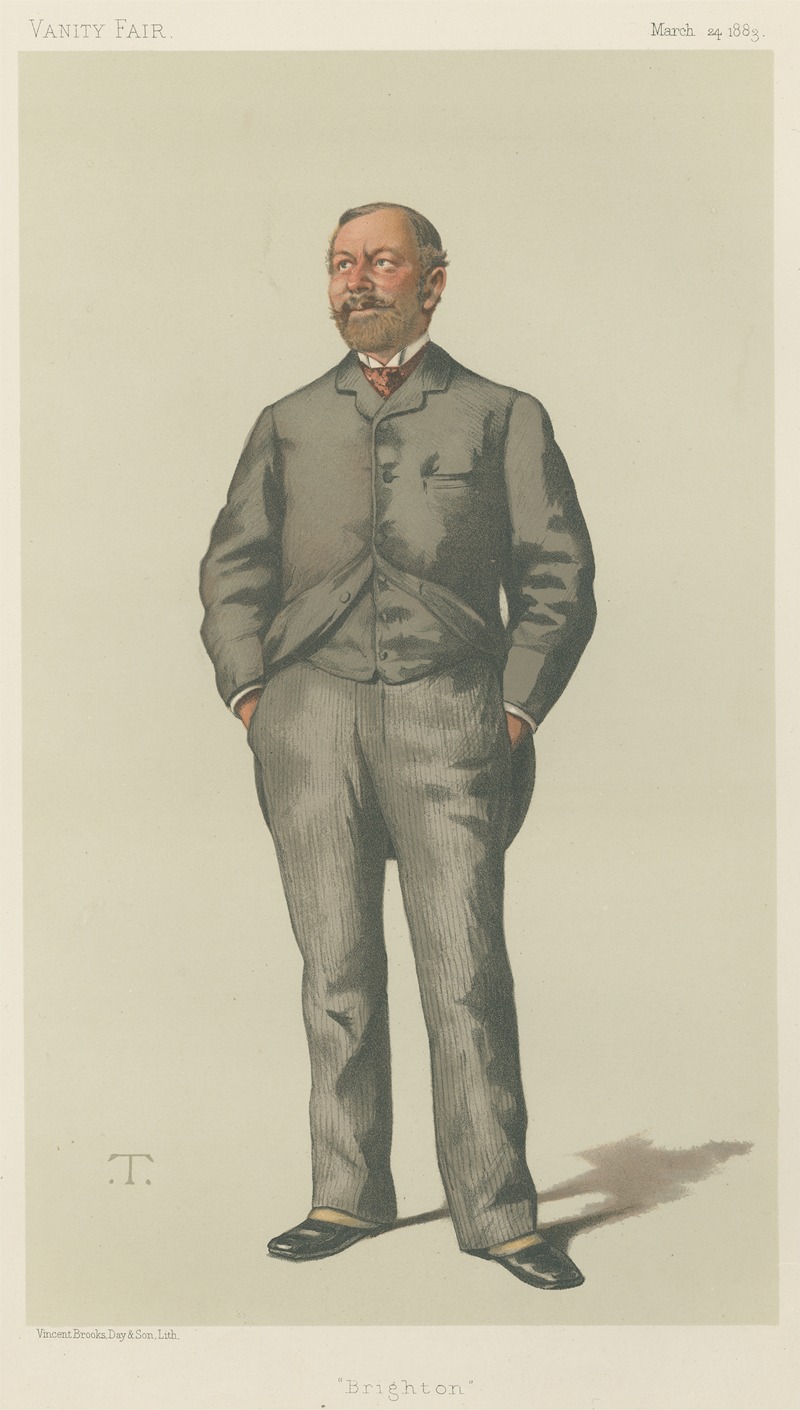 Théobald Chartran - Politicians – Vanity Fair. ‘Brighton’. Mr. William Thackerey Marriot. 24 March 1883