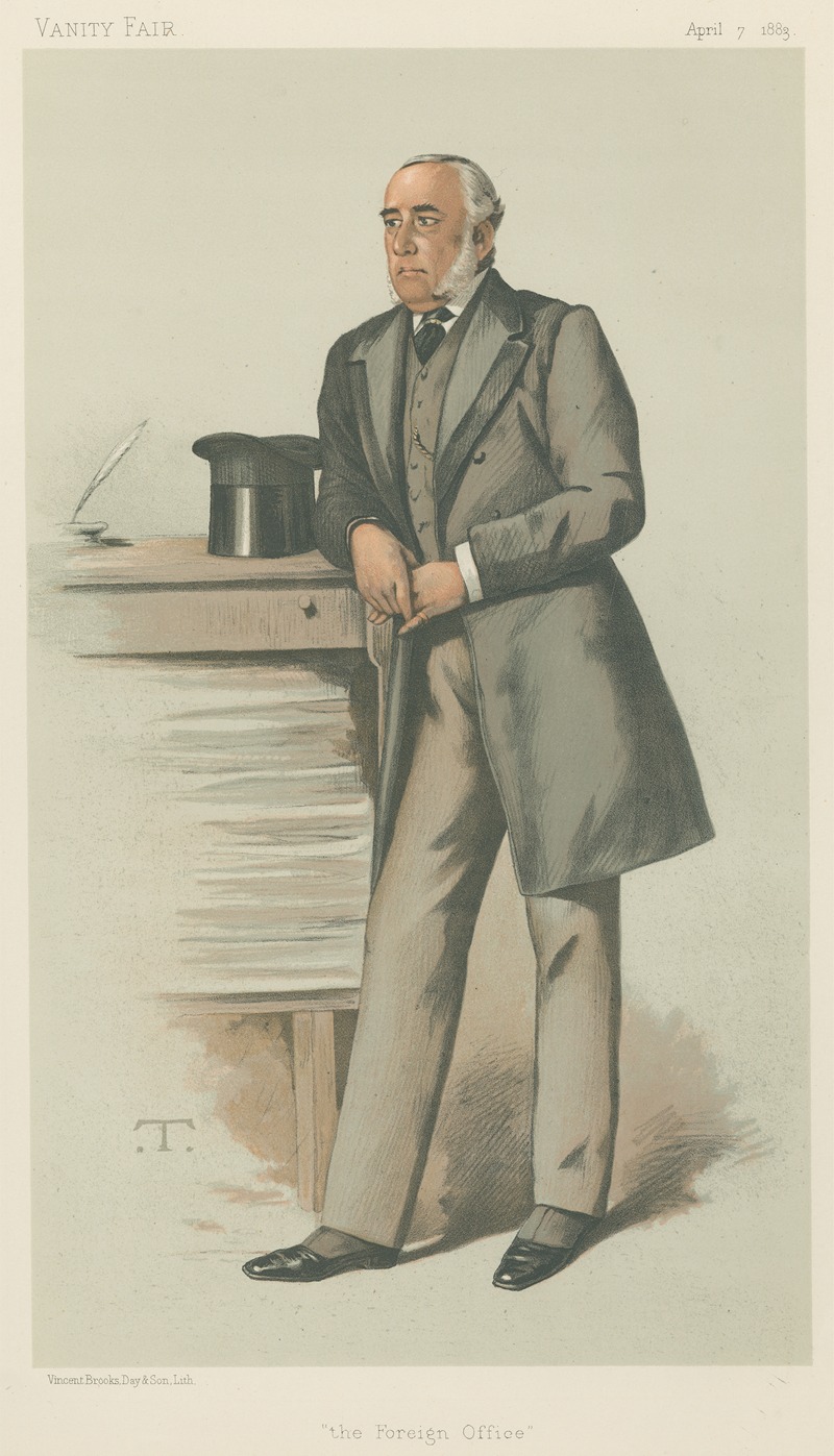 Théobald Chartran - Politicians – Vanity Fair. ‘the Foreign Office’. Sir Julian Pauncefote. 7 April 1883