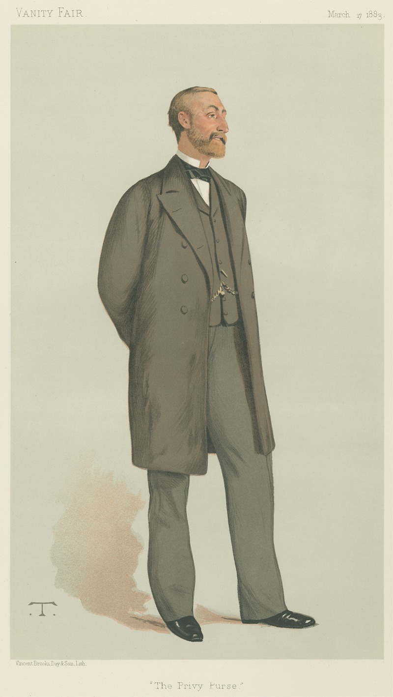 Théobald Chartran - Politicians – Vanity Fair. ‘The Privy Purse’ The Rt. Hon. Gen. Sir Henry Ponsonby. 17 March 1883