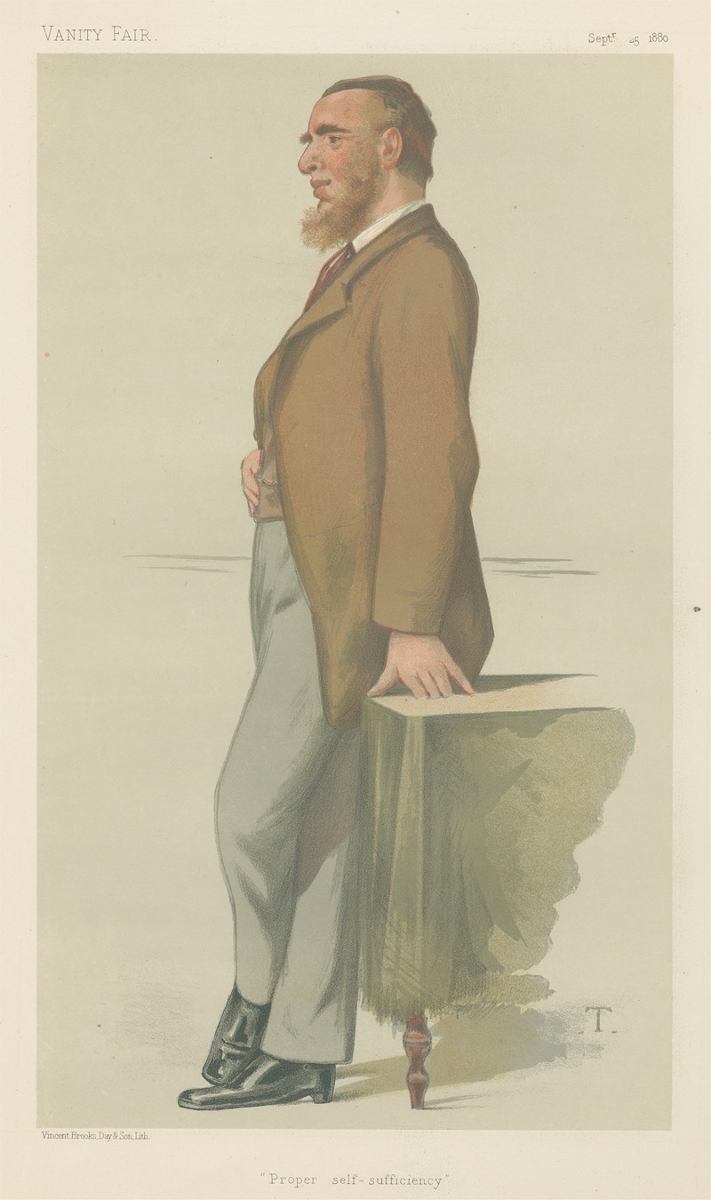 Théobald Chartran - Polititians – Vanity Fair ‘Proper self-sufficiency’. Mr. Leonard Henry Courtney. September 25, 1880