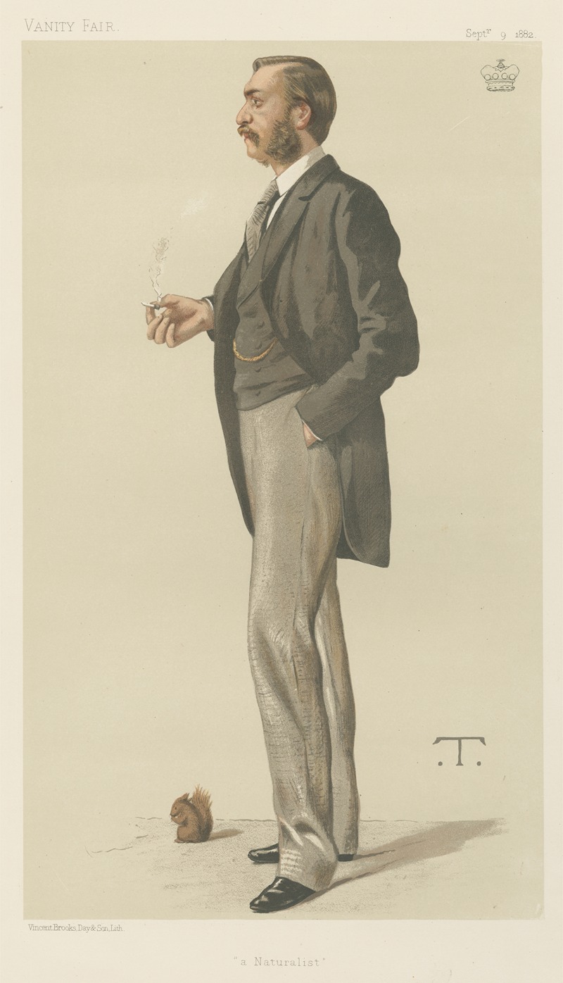 Théobald Chartran - Vanity Fair – Doctors and Scientists. ‘A Naturalist’. Lord Walsingham. 9 September 1882
