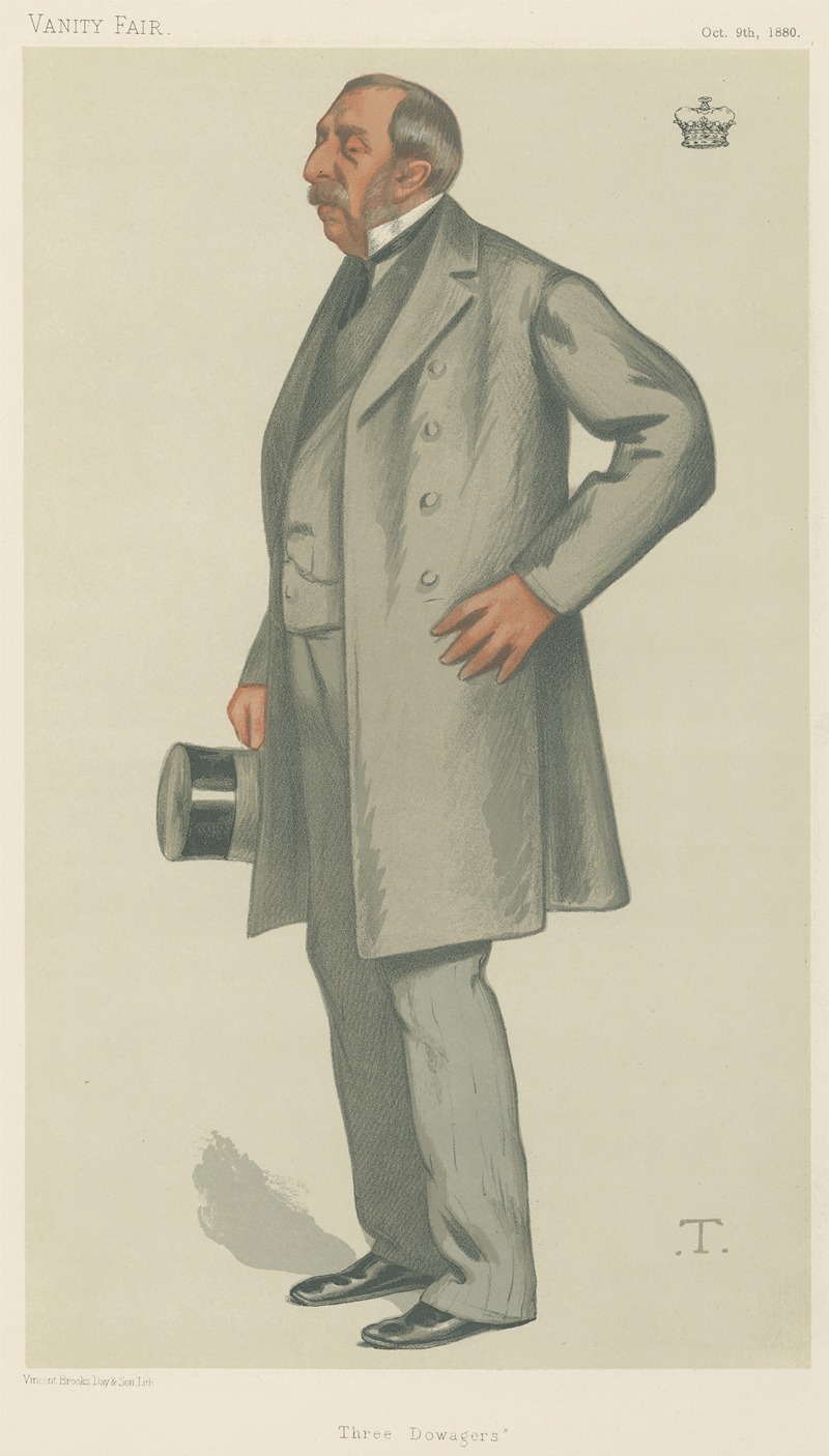 Théobald Chartran - Vanity Fair Politicians; ‘Three Dowagers’, The Marquis of Ailesbury, October 9, 1880