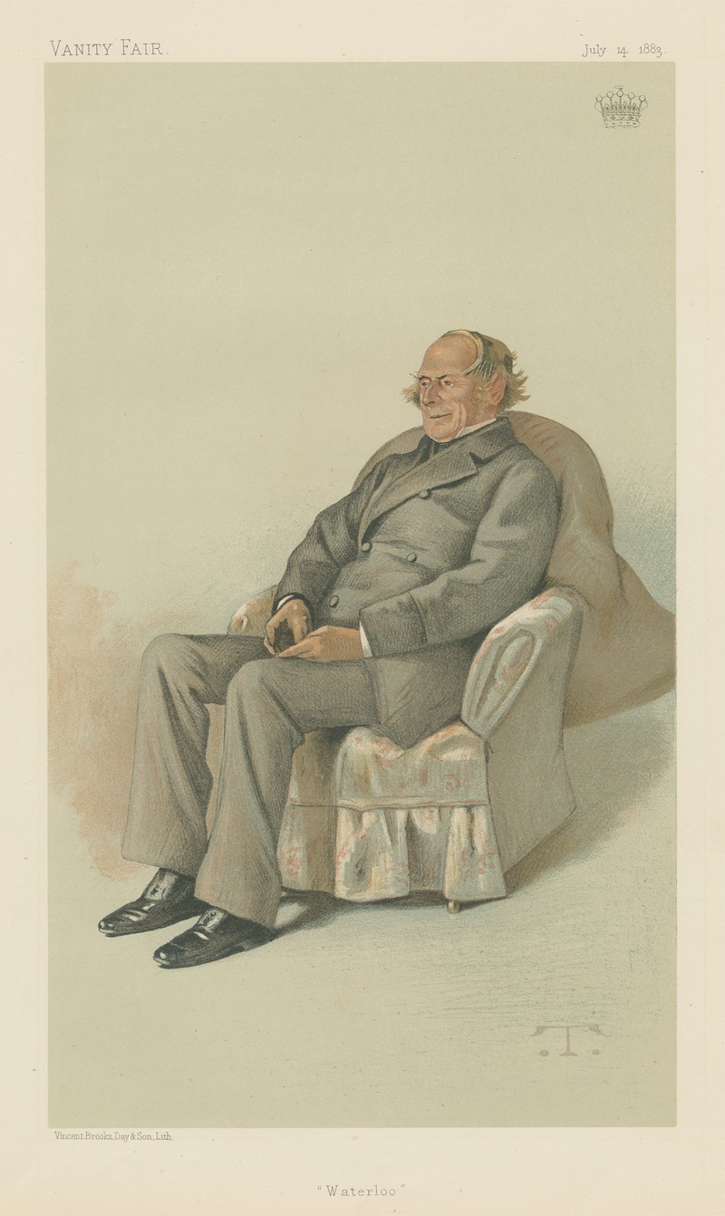 Théobald Chartran - Vanity Fair; Literary; ‘Waterloo’, General The Earl of Albemarle, July 4, 1883