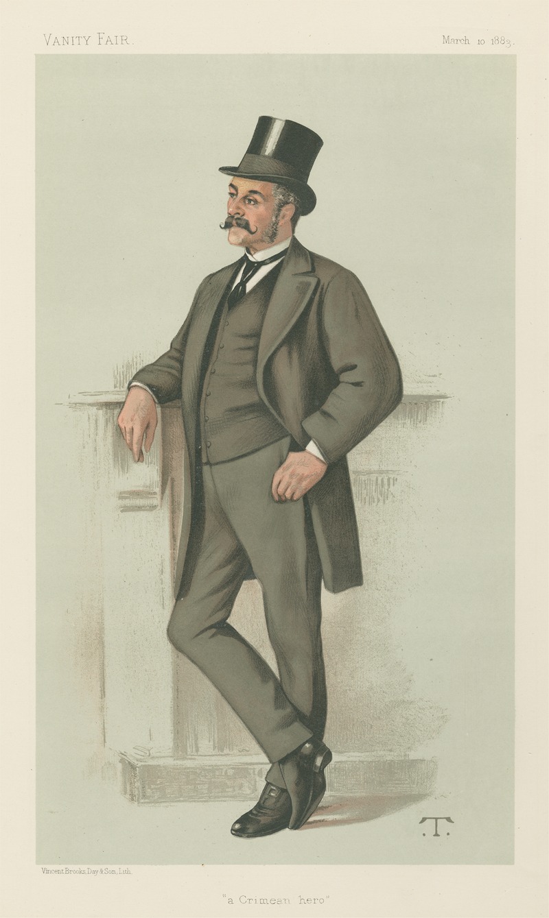 Théobald Chartran - Vanity Fair; Military and Navy; ‘A Crimean Hero’, Major-General Edwyn Sherard Burnaby, March 10, 1883