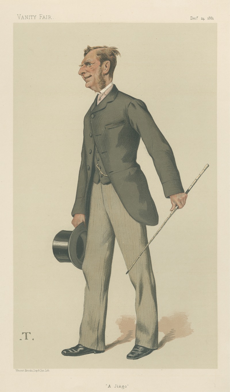 Théobald Chartran - Vanity Fair; Military and Navy; ‘A Jingo’, Vice Admiral Sir John Commerell, December 24, 1881