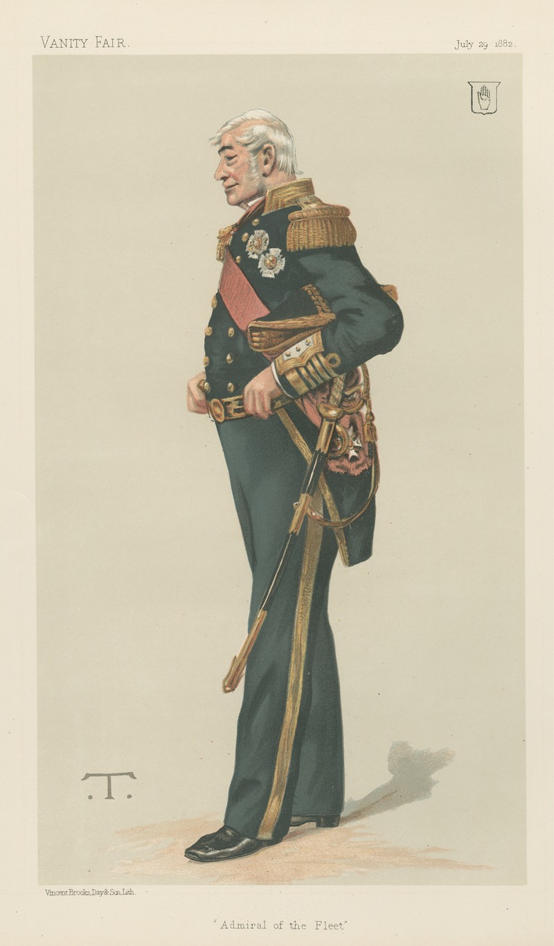 Théobald Chartran - Vanity Fair; Military and Navy; ‘Admiral of the Fleet’, Sir Alexander Milne, July 29, 1882