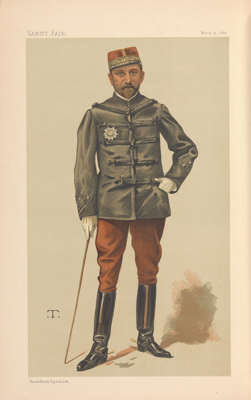 Théobald Chartran - Vanity Fair; Military and Navy; ‘La Revanche’, General Georges Boulanger, March 12, 1887