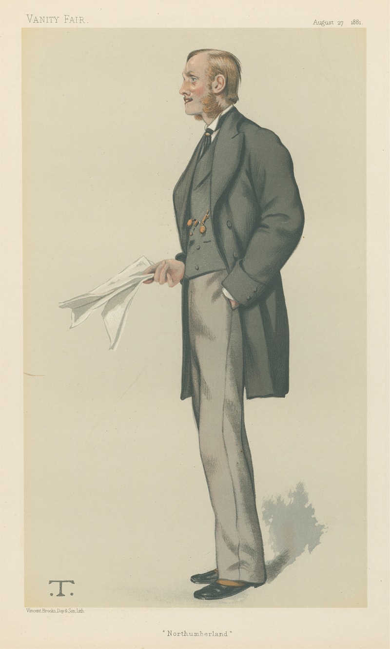 Théobald Chartran - Vanity Fair; Politicians; ‘Northumberland’, The Right Hon. Earl Percy, August 27, 1881