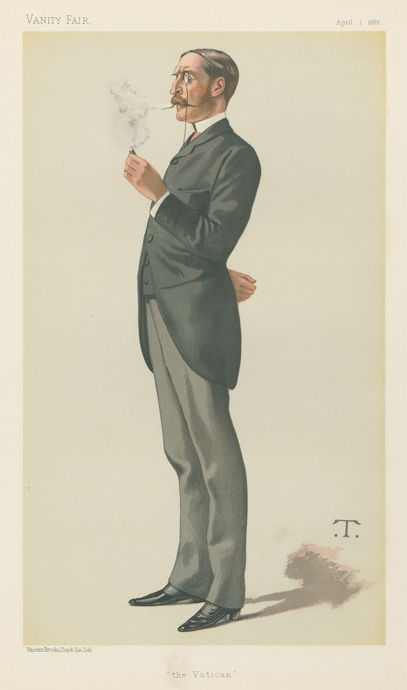Théobald Chartran - Vanity Fair; Politicians; ‘The Vatican’, Mr. George Errington, April 1, 1882