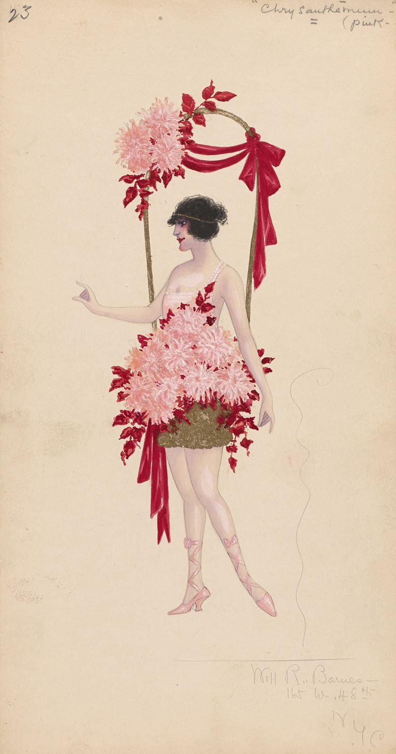 Will R. Barnes - 23-Chrysanthemums (Pink)