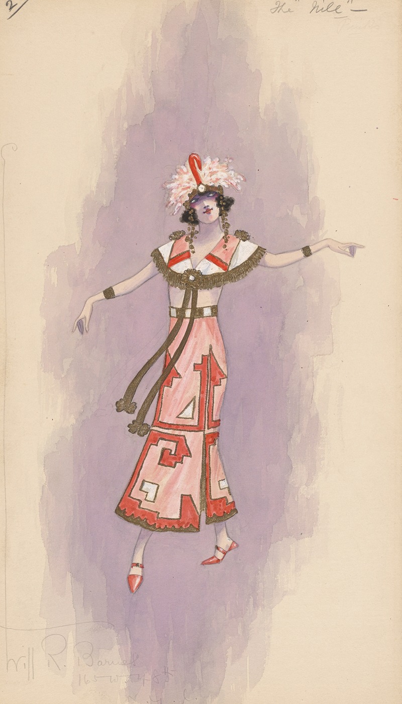 Will R. Barnes - Woman’s costume; Pink dress, 2