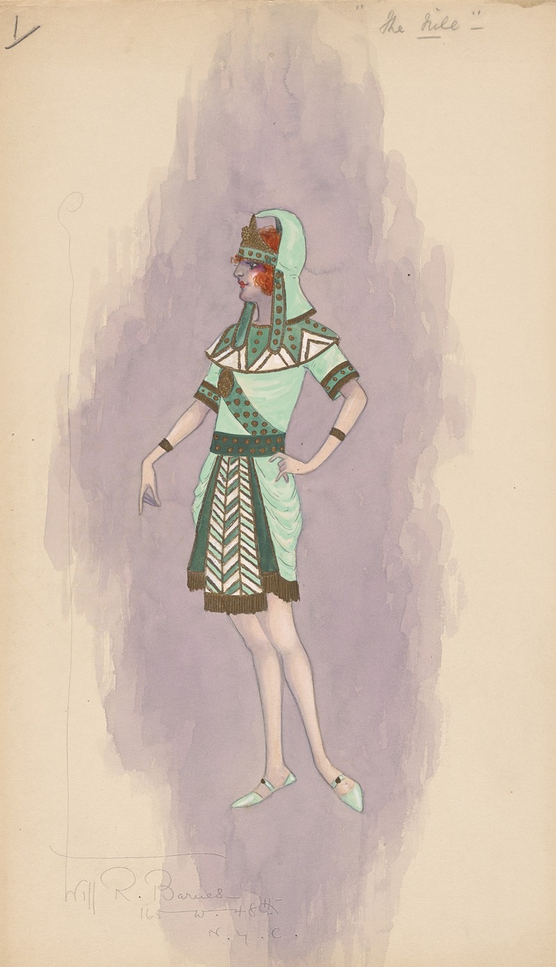 Will R. Barnes - Woman’s costume; Short green skirt, 1