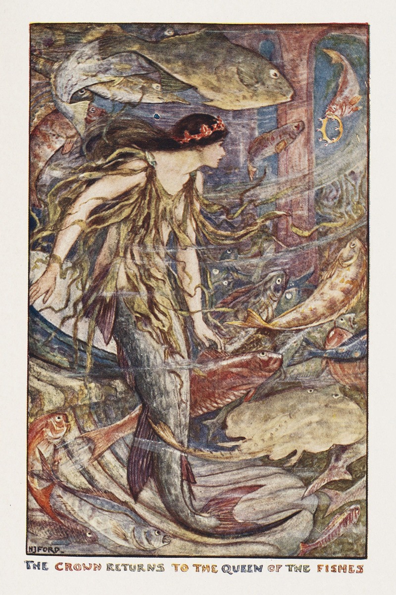 Henry Justice Ford - The crown returns to the queen of the fishes
