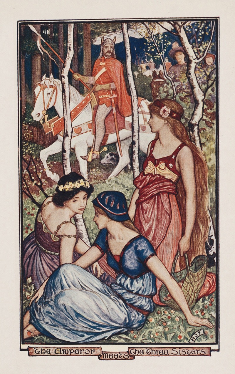 Henry Justice Ford - The emperor meets the Three Sisters