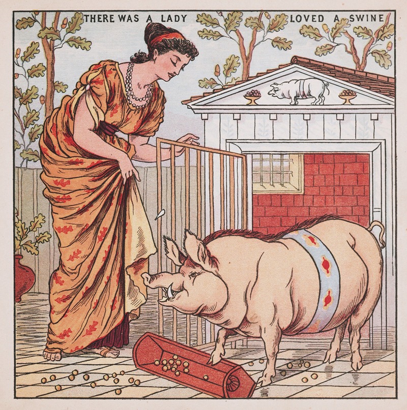 Walter Crane - There was a lady loved a swine