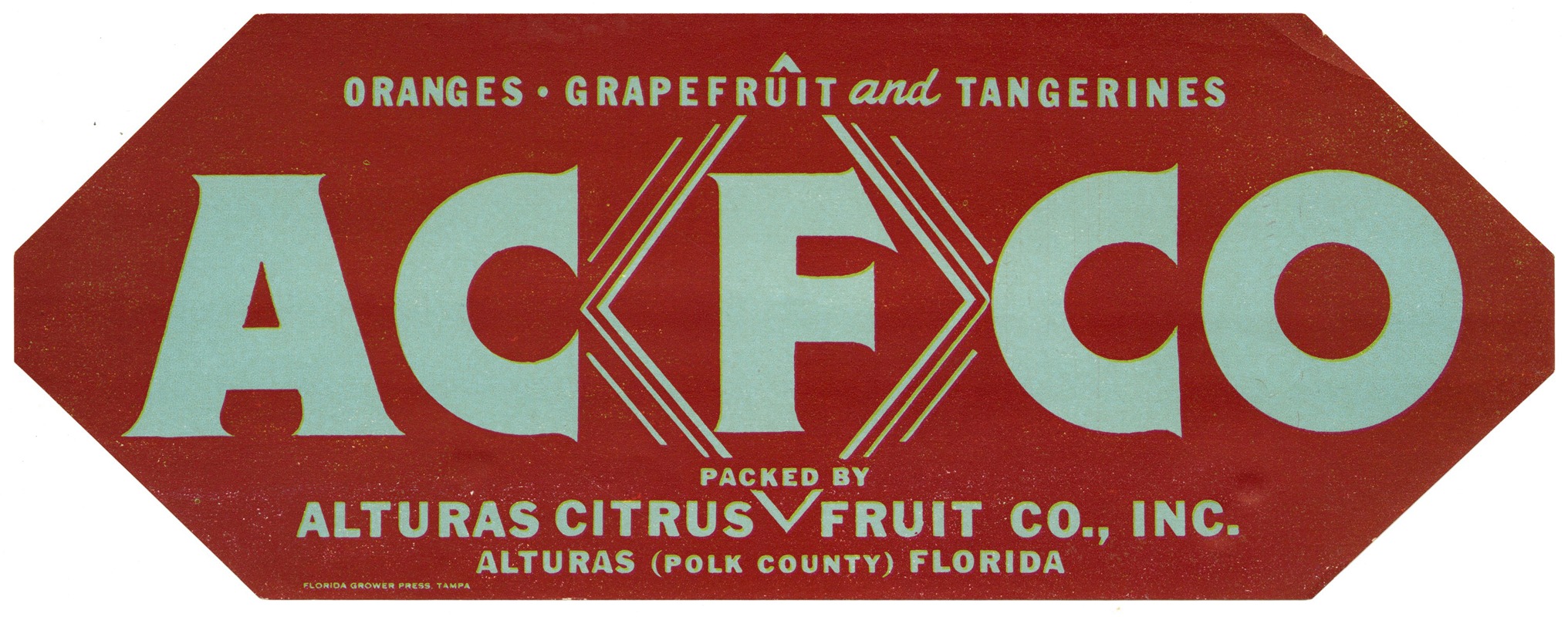 Anonymous - ACFCO Citrus Label