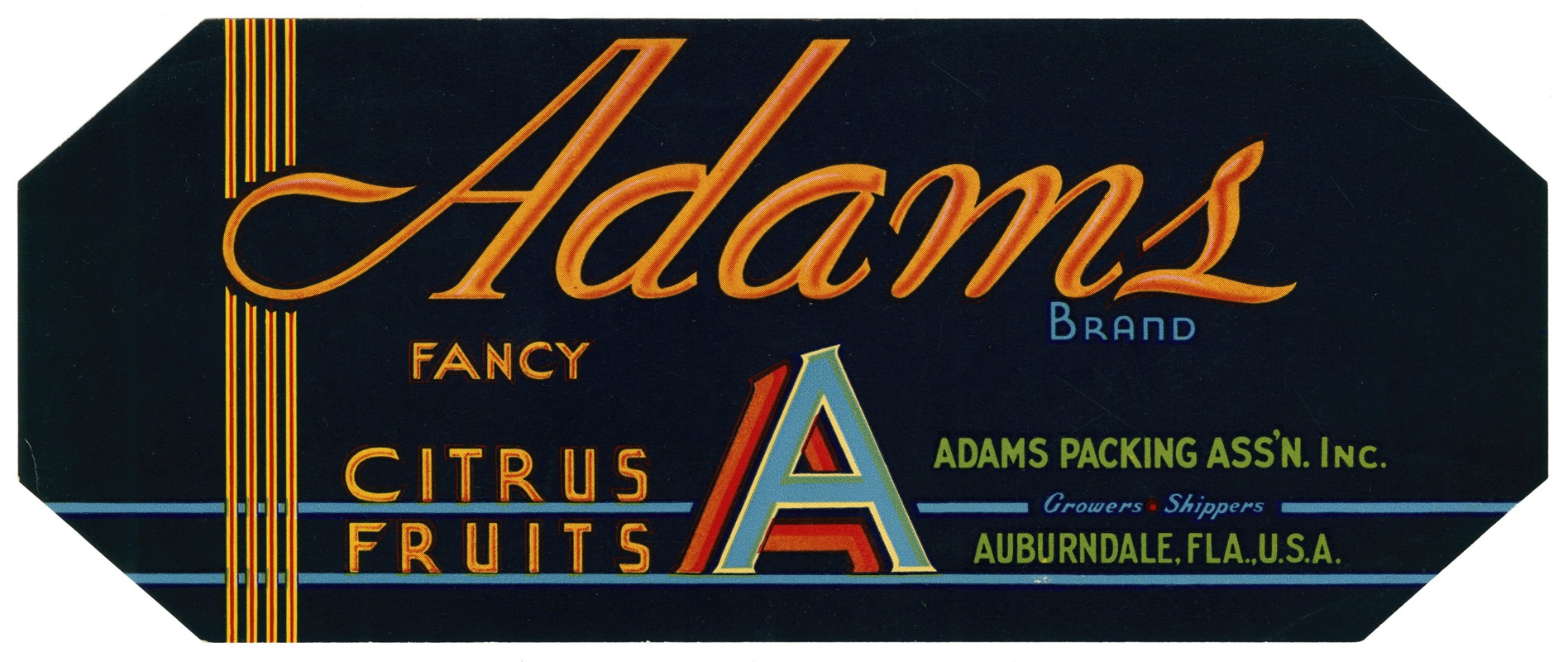 Anonymous - Adams Brand Fancy Citrus Fruit Label