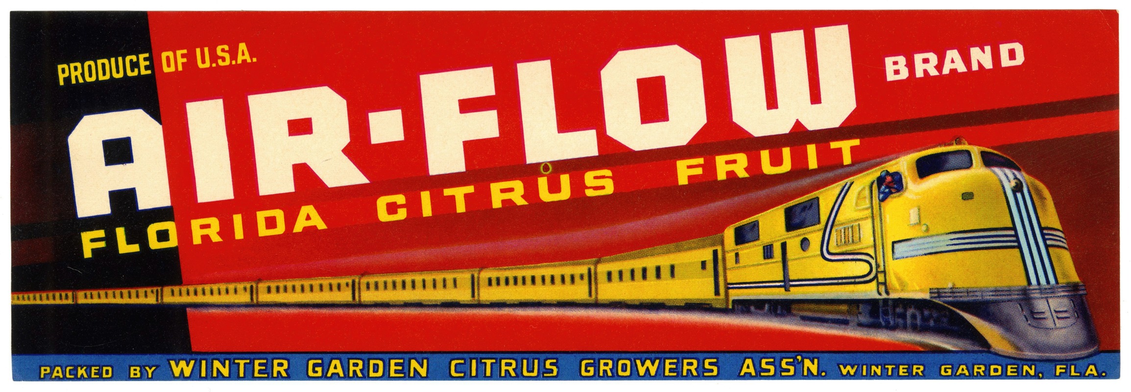 Anonymous - Air-Flow Brand Florida Citrus Fruit Label