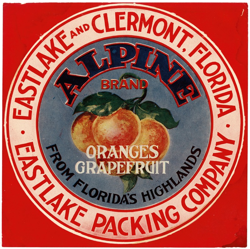 Anonymous - Alpine Brand Oranges and Grapefruits Label