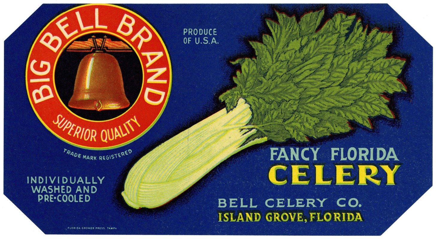 Anonymous - Big Bell Brand Fancy Florida Celery Label