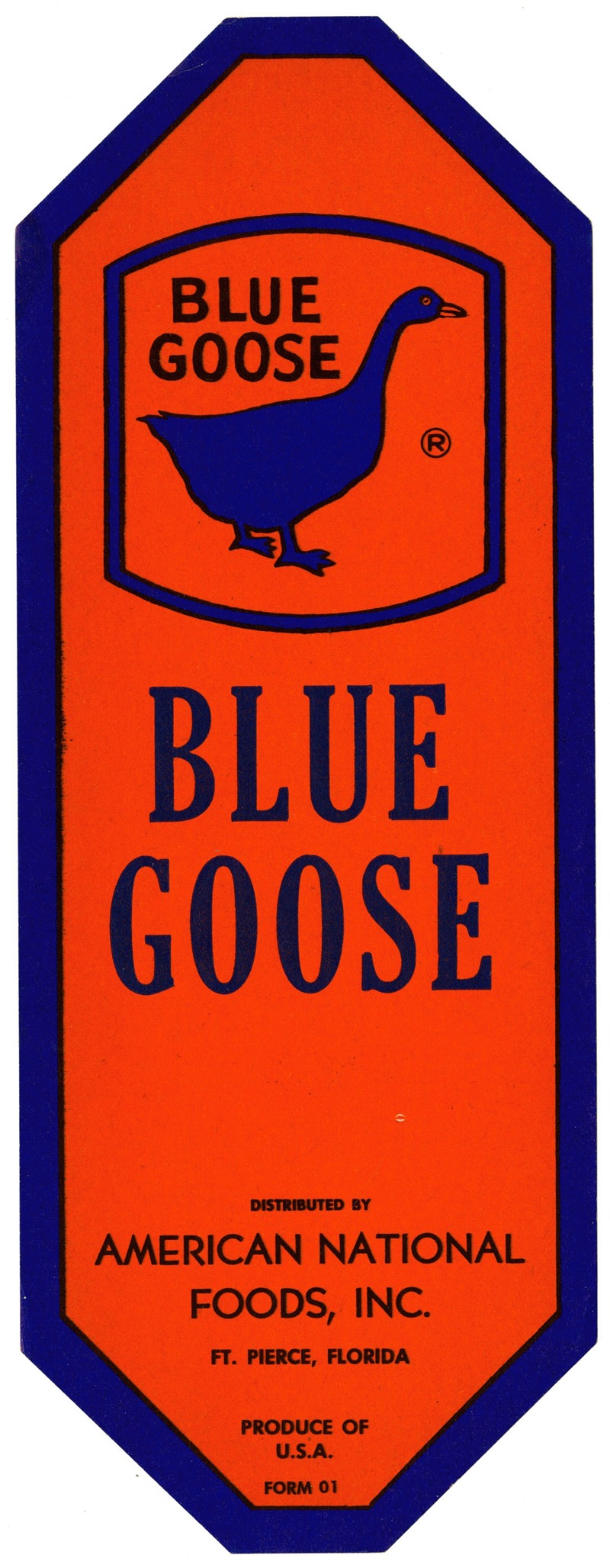 Anonymous - Blue Goose Produce Label