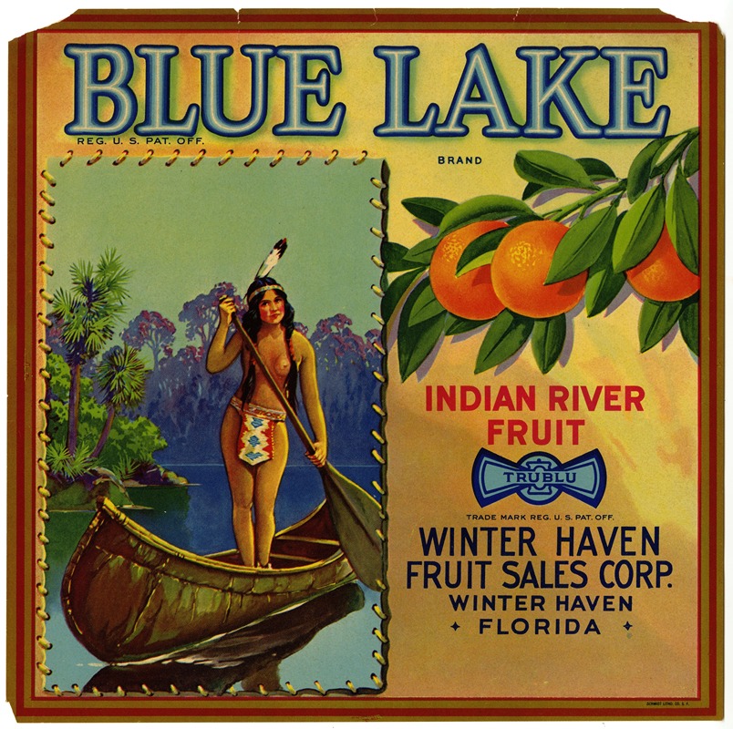 Anonymous - Blue Lake Brand Citrus Label