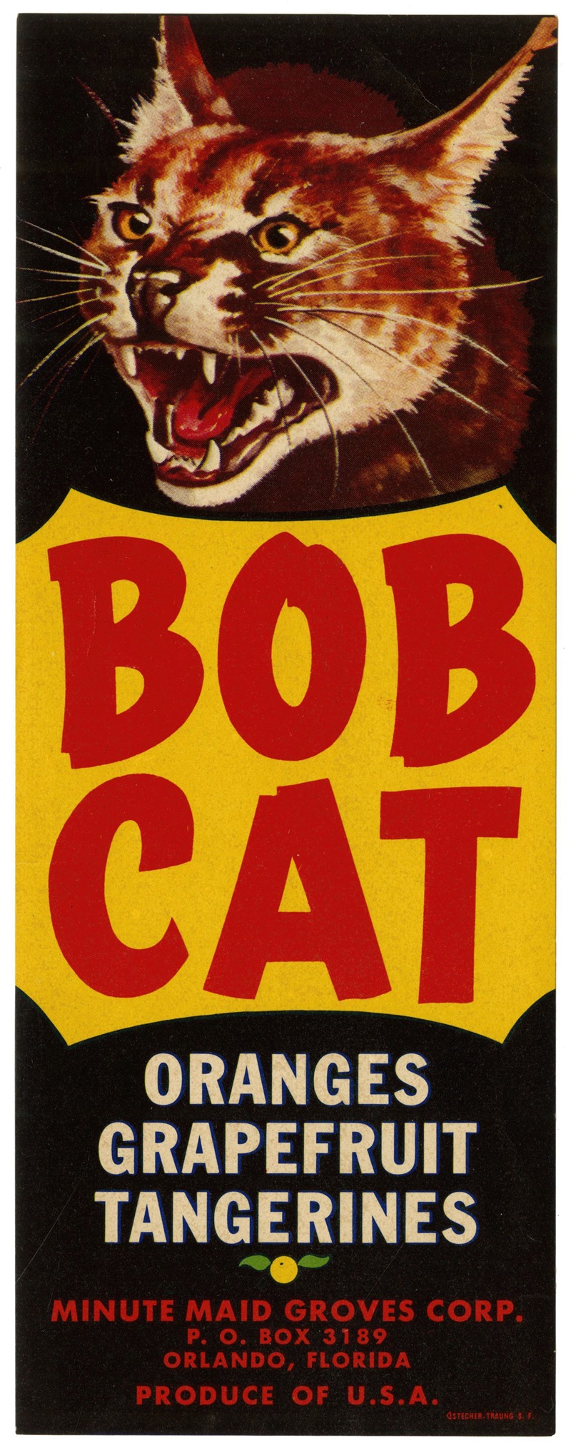 Anonymous - Bob Cat Citrus Label