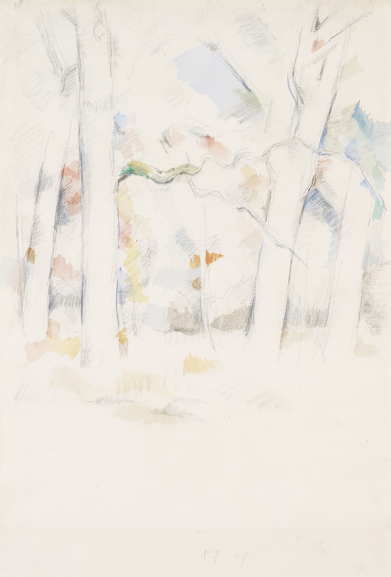 Paul Cézanne - Sous-bois (Under the Trees) 