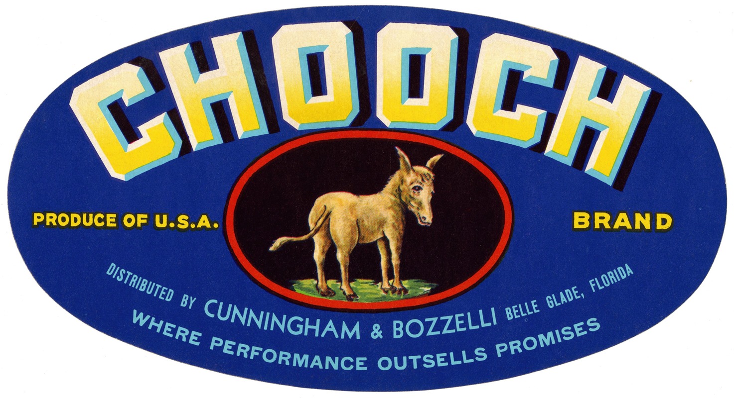 Anonymous - Chooch Brand Produce Label