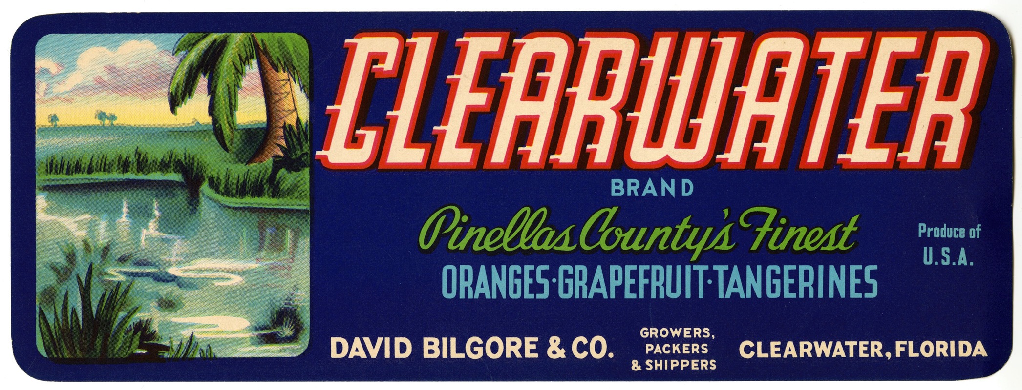 Anonymous - Clearwater Brand Citrus Label