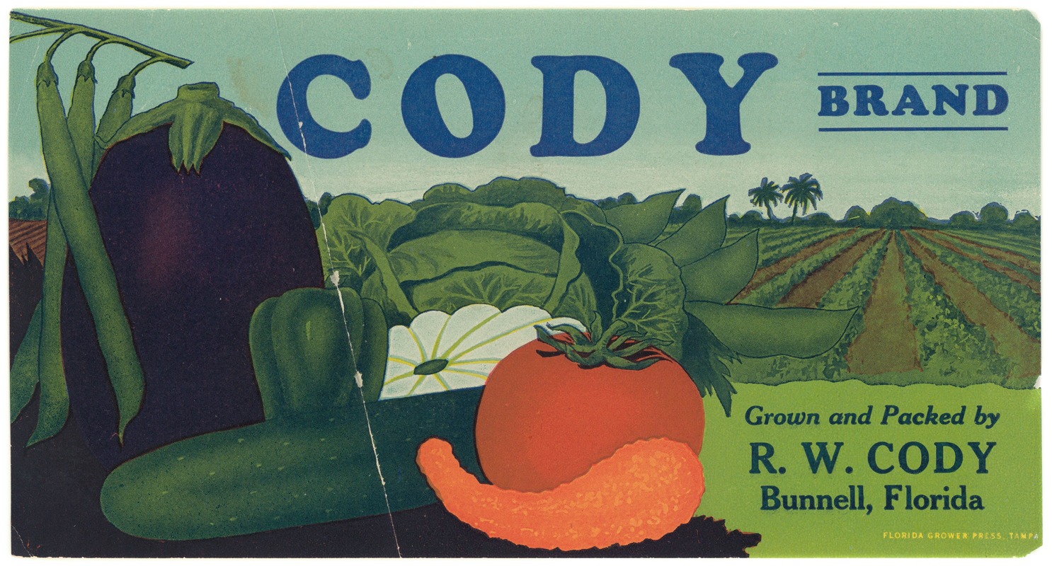 Anonymous - Cody Brand Vegetable Label