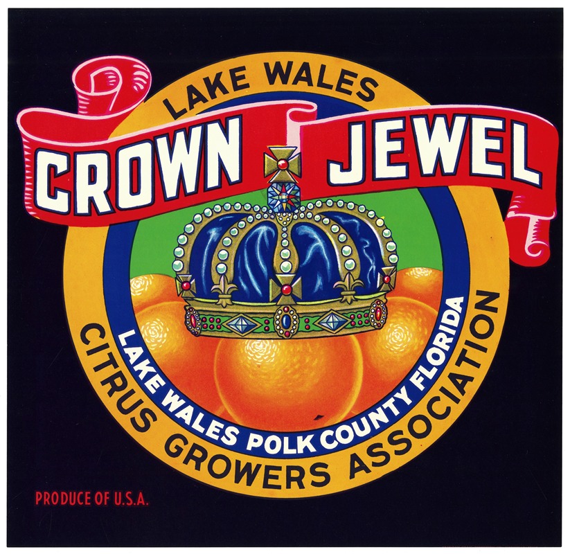 Anonymous - Crown Jewel Citrus Label