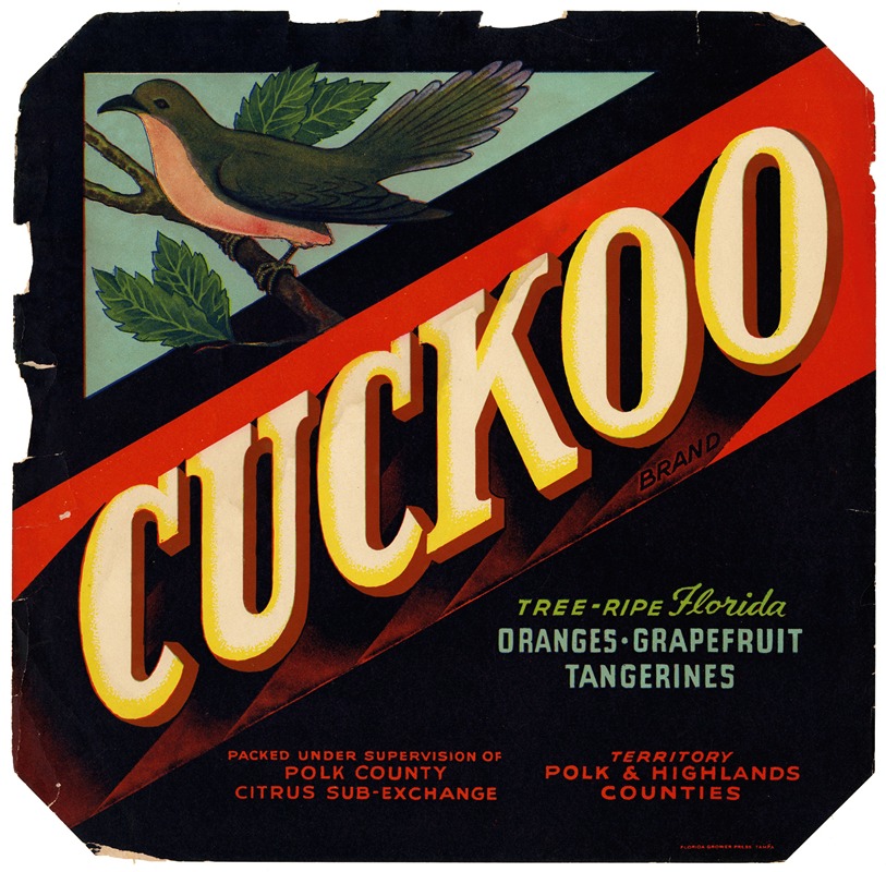 Anonymous - Cuckoo Brand Citrus Label