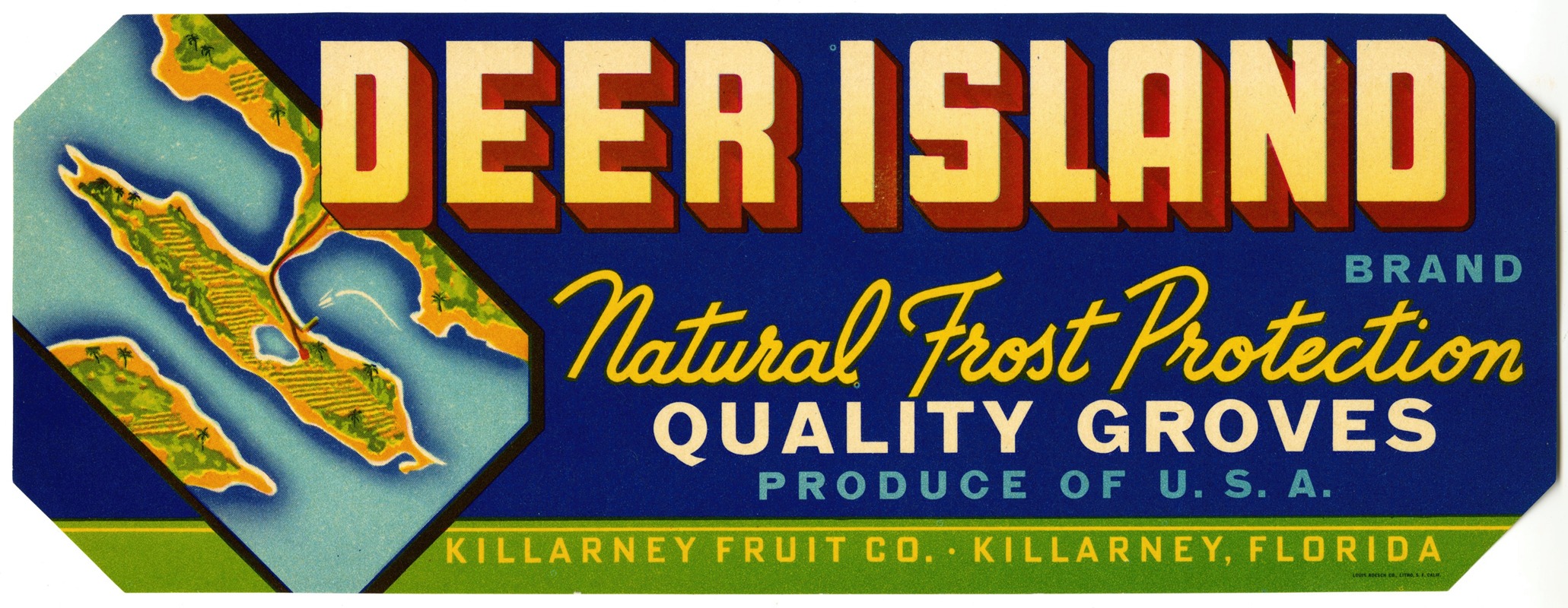 Anonymous - Deer Island Brand Citrus Label