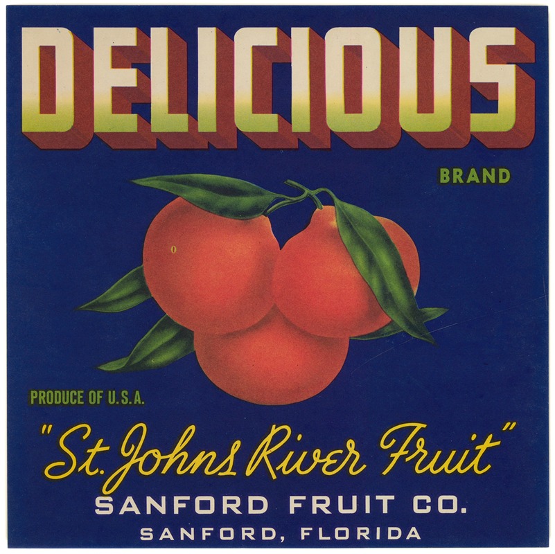 Anonymous - Delicious Brand Citrus Label