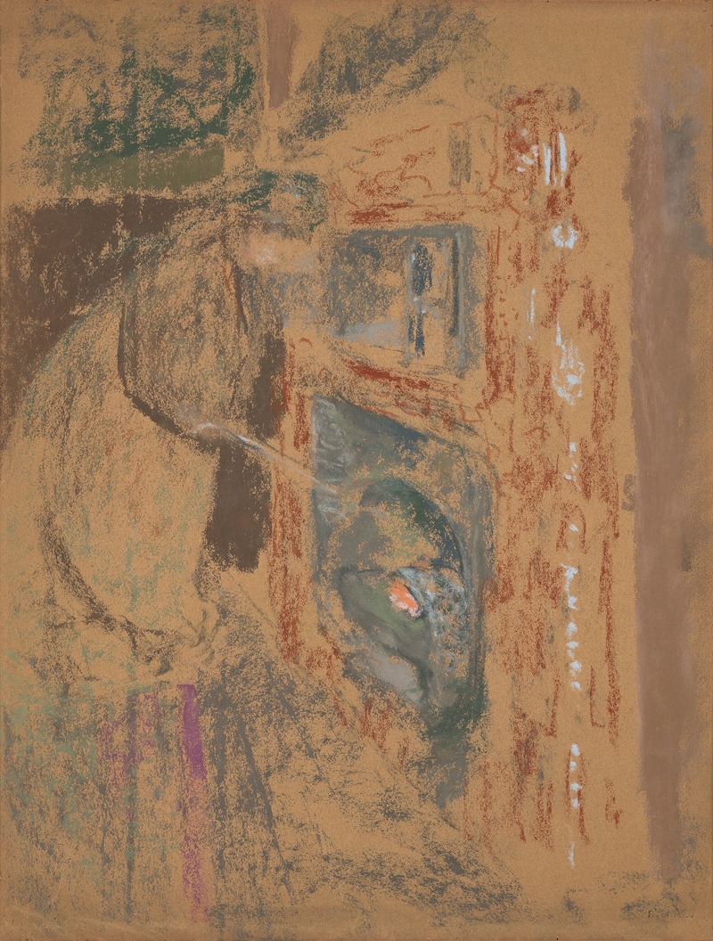 Édouard Vuillard - Madame Vuillard devant la cheminée