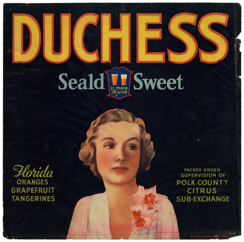 Anonymous - Duchess Citrus Label