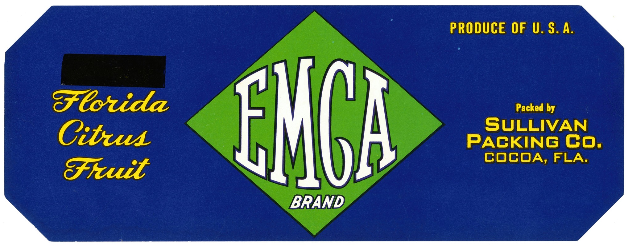 Anonymous - EMCA Brand Florida Citrus Fruit Label