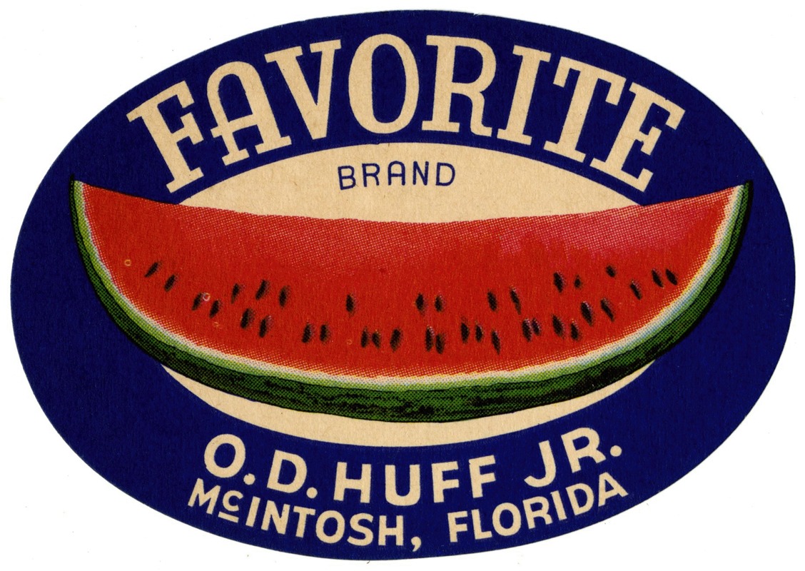 Anonymous - Favorite Brand Watermelon Label