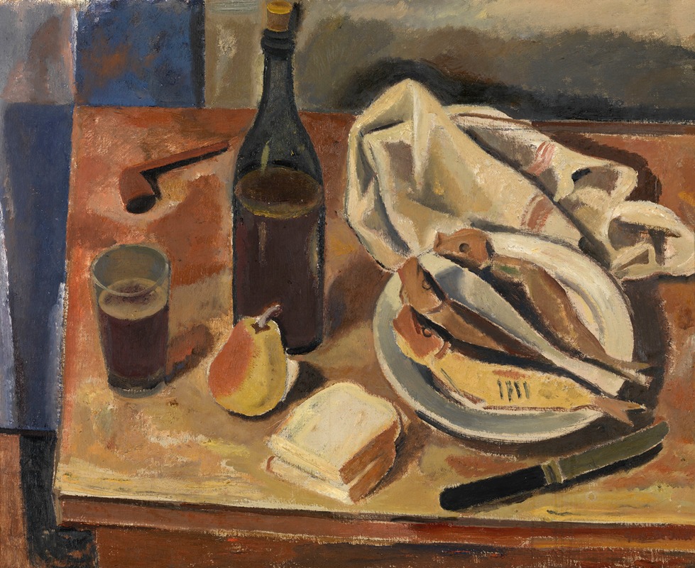 Gustave De Smet - Still Life with Herring
