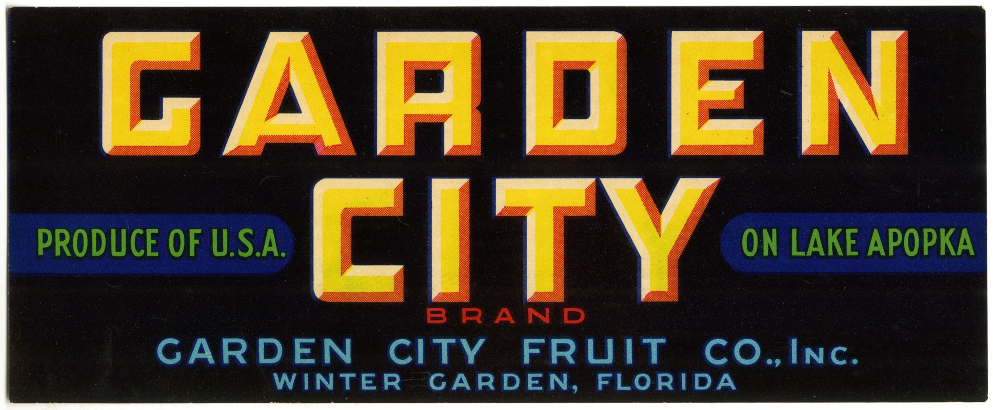 Anonymous - Garden City Brand Fruit Label