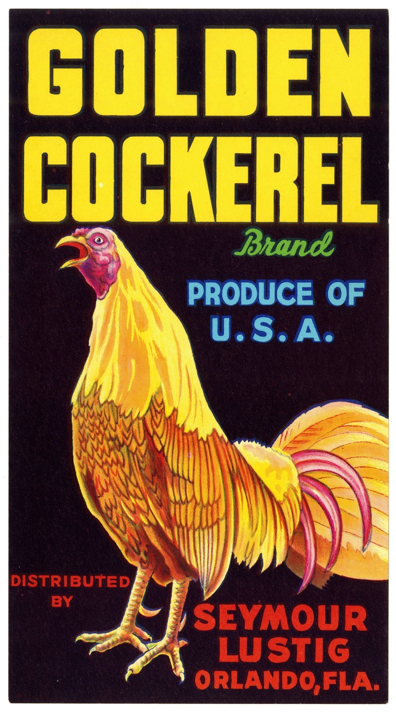Anonymous - Golden Cockerel Brand Produce Label